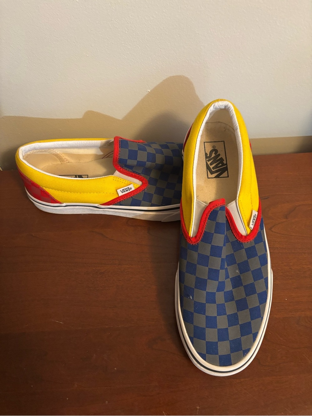 VANS Classic Slip-On “OTW Rally”/Checkerboard Racing Flag Sneaker Men’s Size 9.5